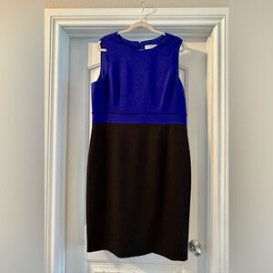 Final Markdown - Blue and Black Knit Sleeveless Dress